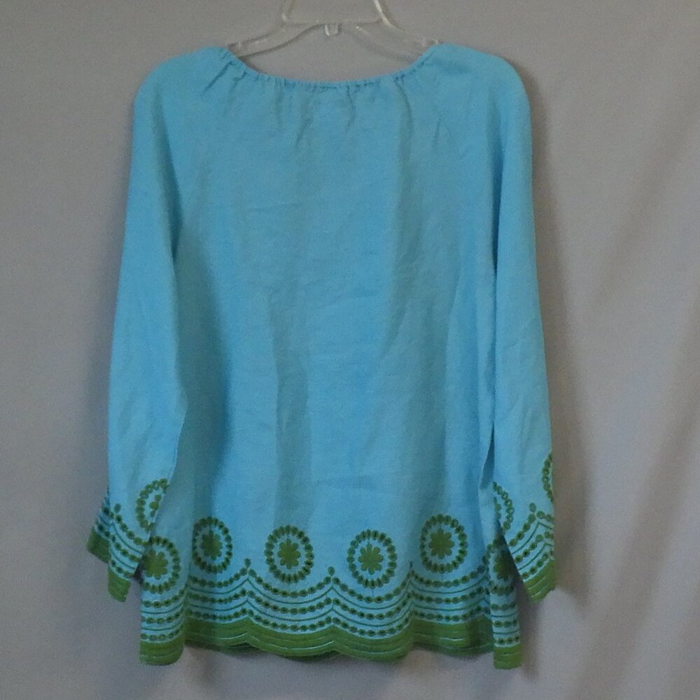 J Crew Blue Tunic Top - Picture 2 of 3